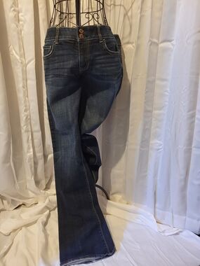 American Eagle Outfitters Dark Blue Wide Leg Jeans
